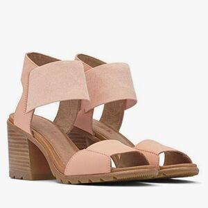 Sorel Nadia Sandals In Tonic Melon Genuine Leather Size 8